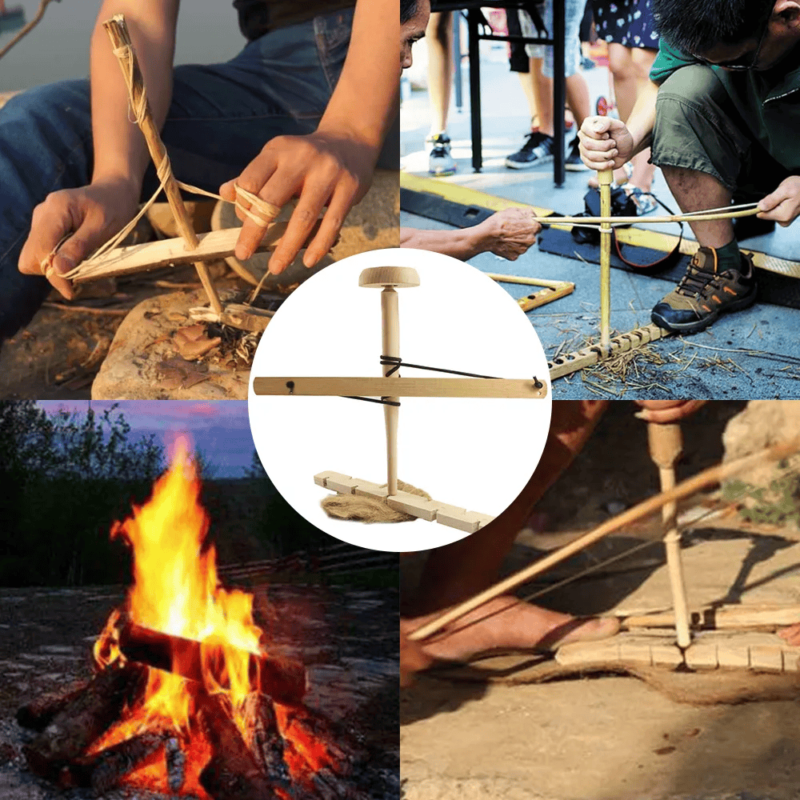 1673934253376 FST15 Bow Drill Fire Starter Kit