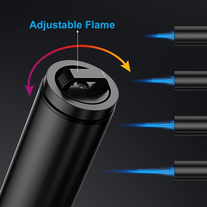 CDL03 Torch Lighters, 2 Pack, Butane Lighters, Adjustable Jet Flame Torch Lighters